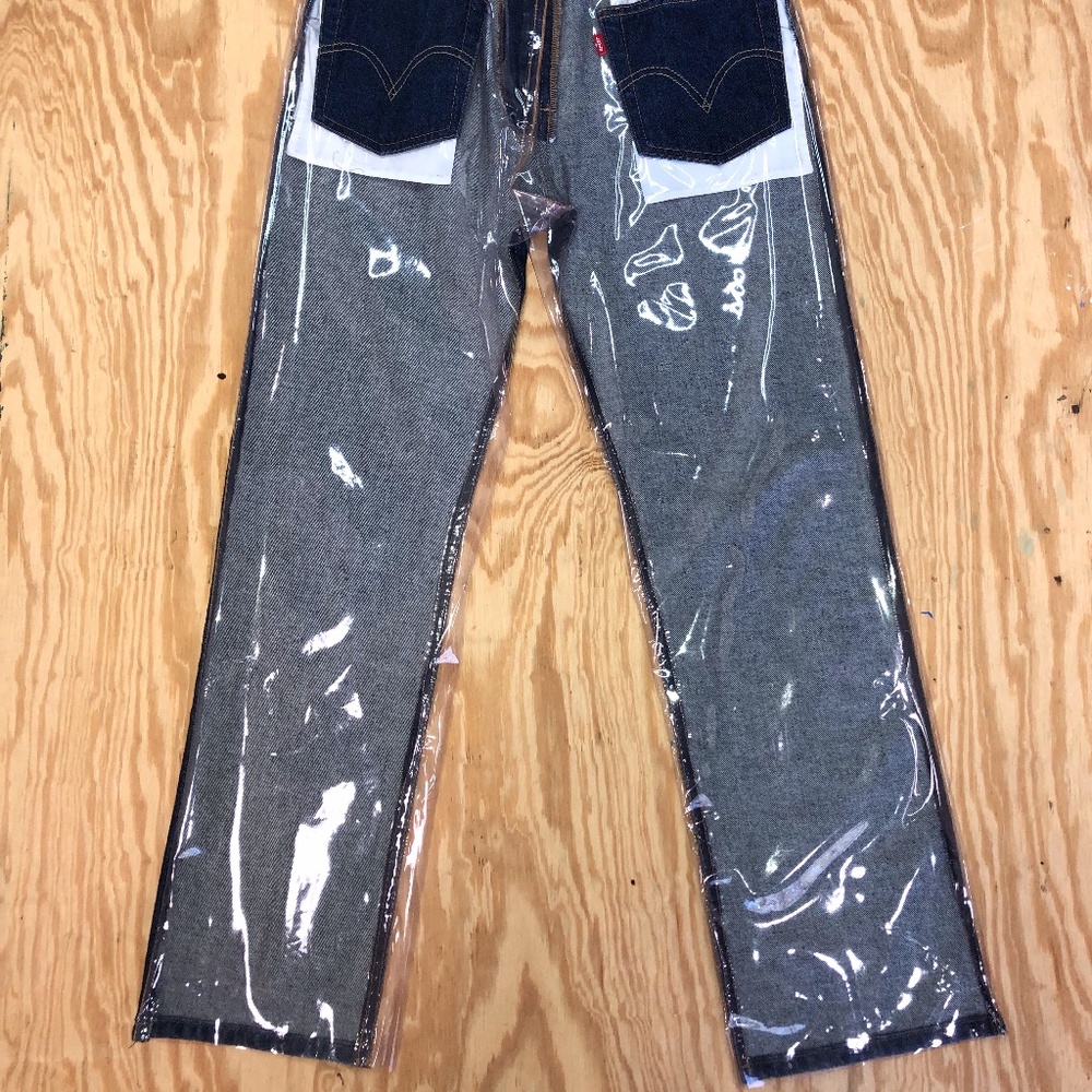 Levi's PVC Reworked Denim Pants - Picture 4 of 6